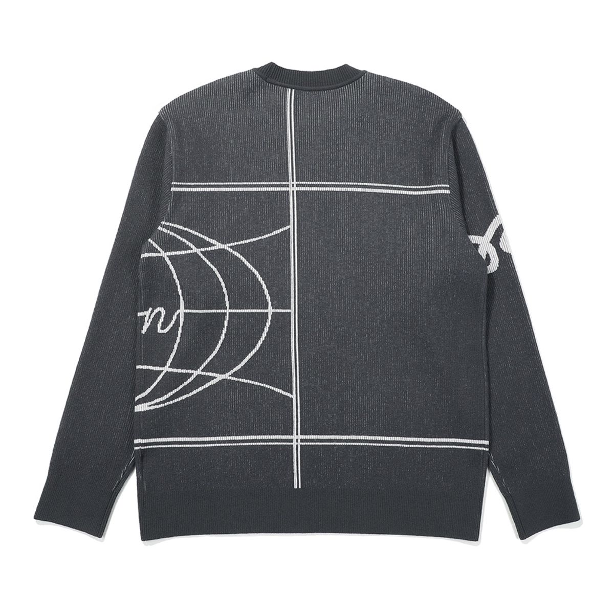 말본 골프(MALBON GOLF) M 그래픽 포인트 스웨터 CHARCOAL (MAN)