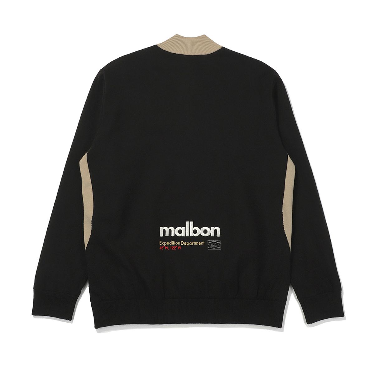 말본 골프(MALBON GOLF) 버킷 포인트 안감형 반집 스웨터 BLACK (MAN)