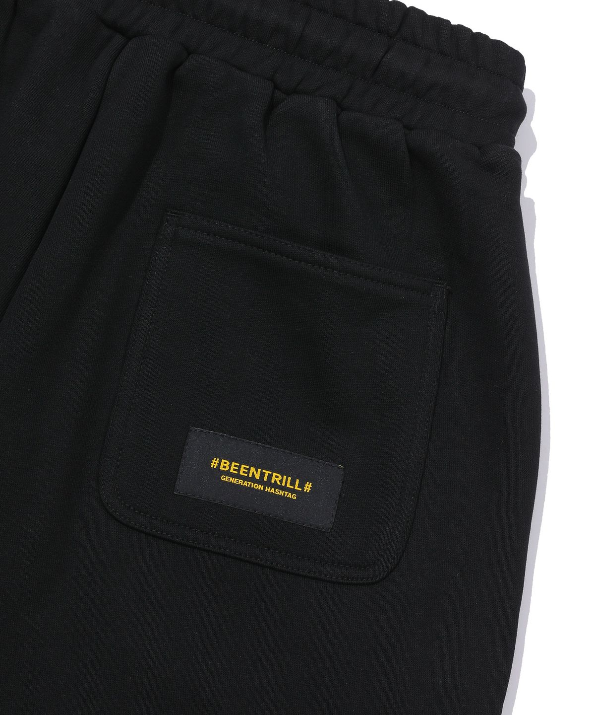 빈트릴(BEENTRILL) 우먼즈 스탬프 스웻 팬츠(블랙)