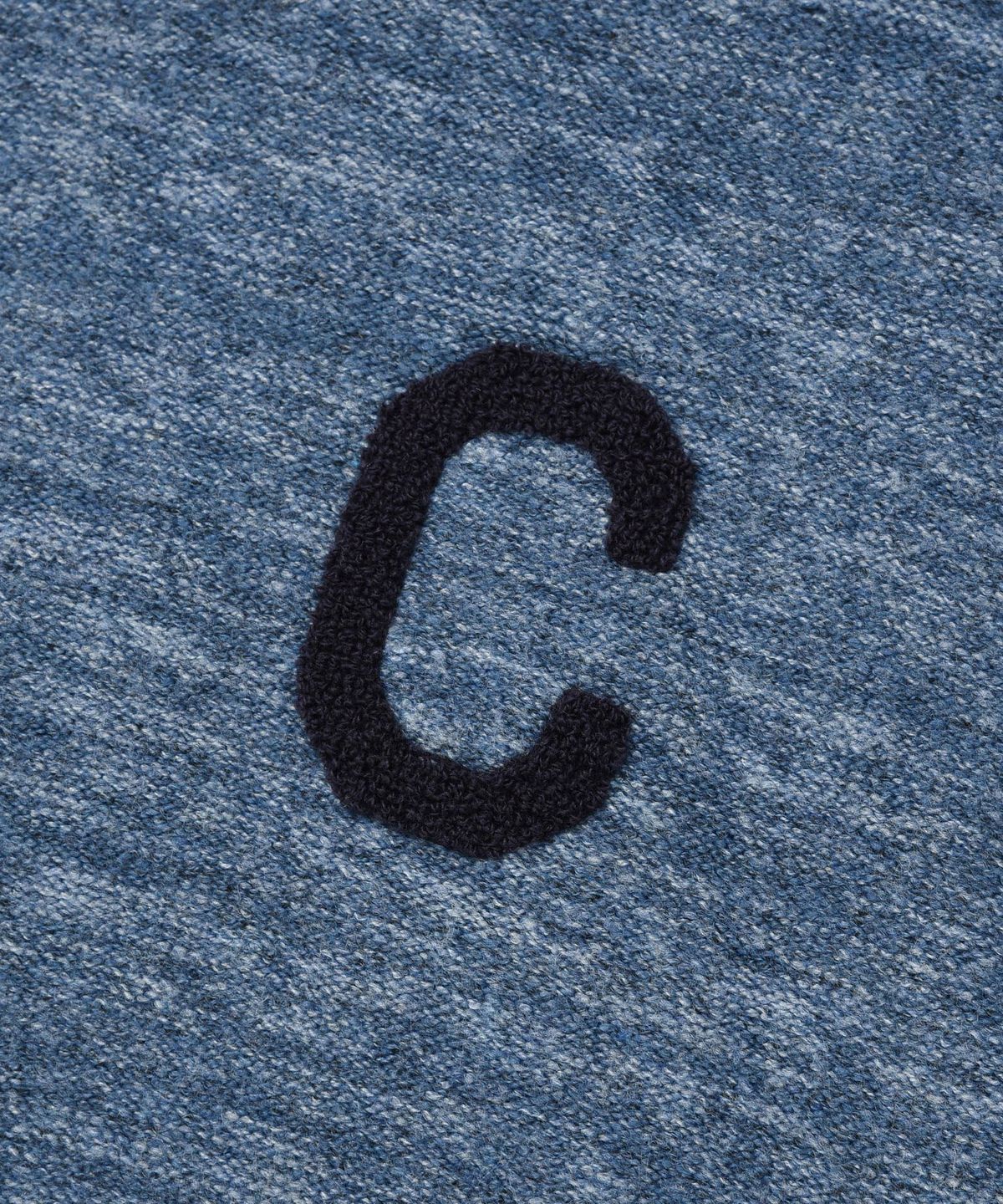 커버낫(COVERNAT) C 로고 니트 후디 블루