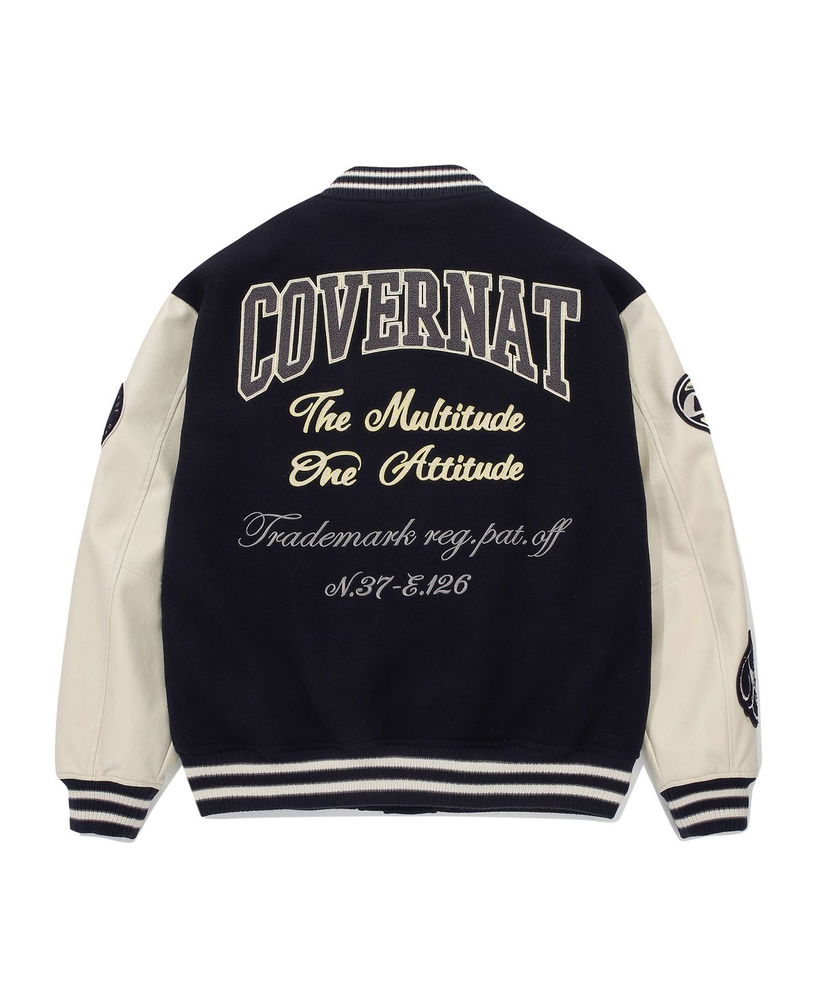 커버낫(COVERNAT) 24FW 컬리지 C 울 바시티 네이비
