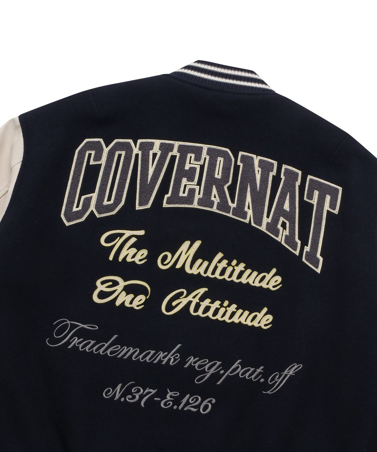 커버낫(COVERNAT) 24FW 컬리지 C 울 바시티 네이비