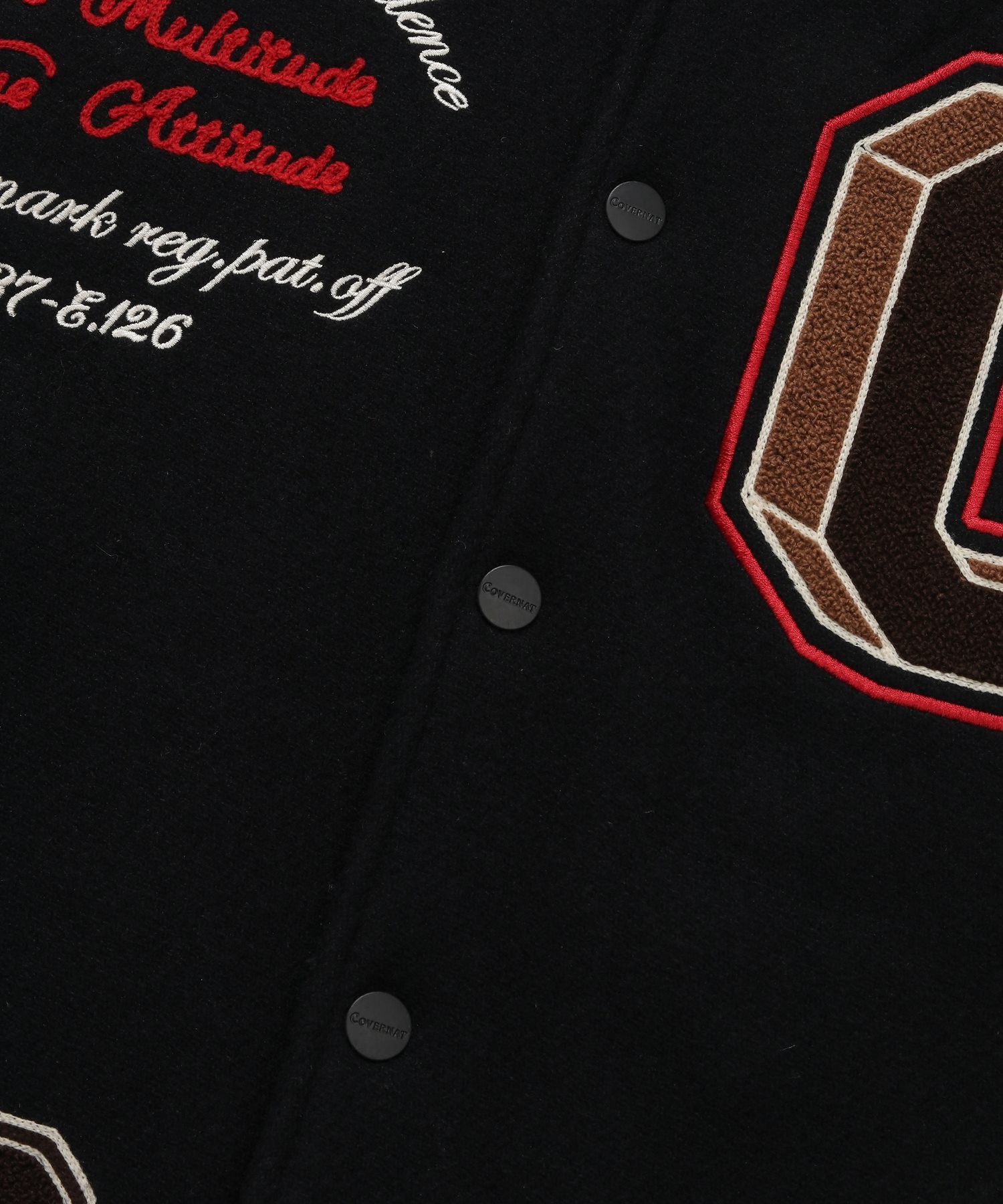 [COVERNAT]★24FW★韓国人気★COLLEGE C WOOL VARSITY MUSINSA | COVERNAT 24FW College C Wool Varsity Navy