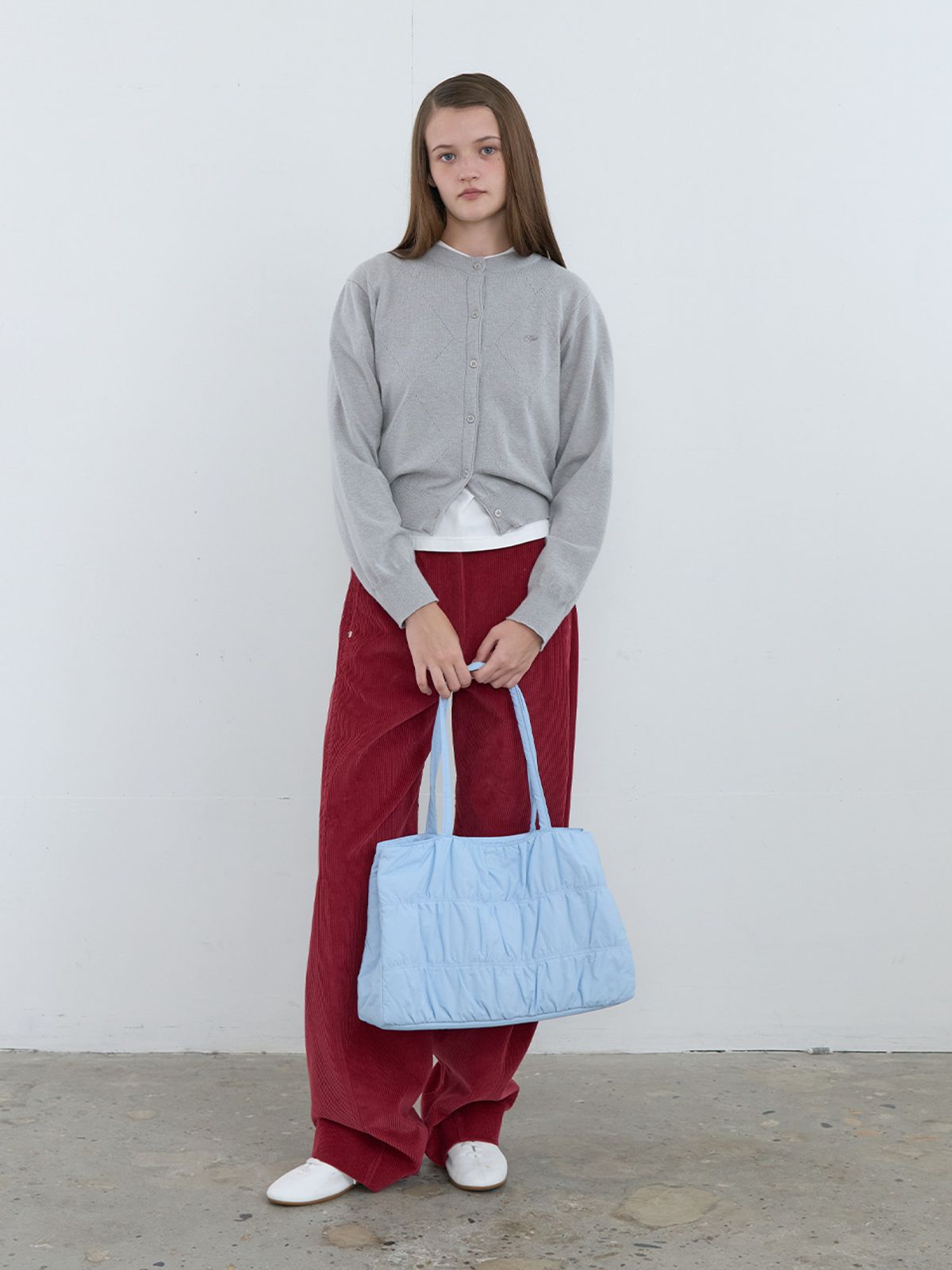 기준(KIJUN) Macaron Bag Large Sky Blue