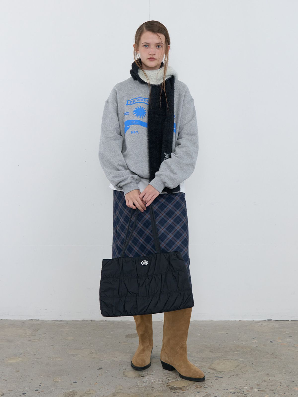 기준(KIJUN) Macaron Bag Large Black