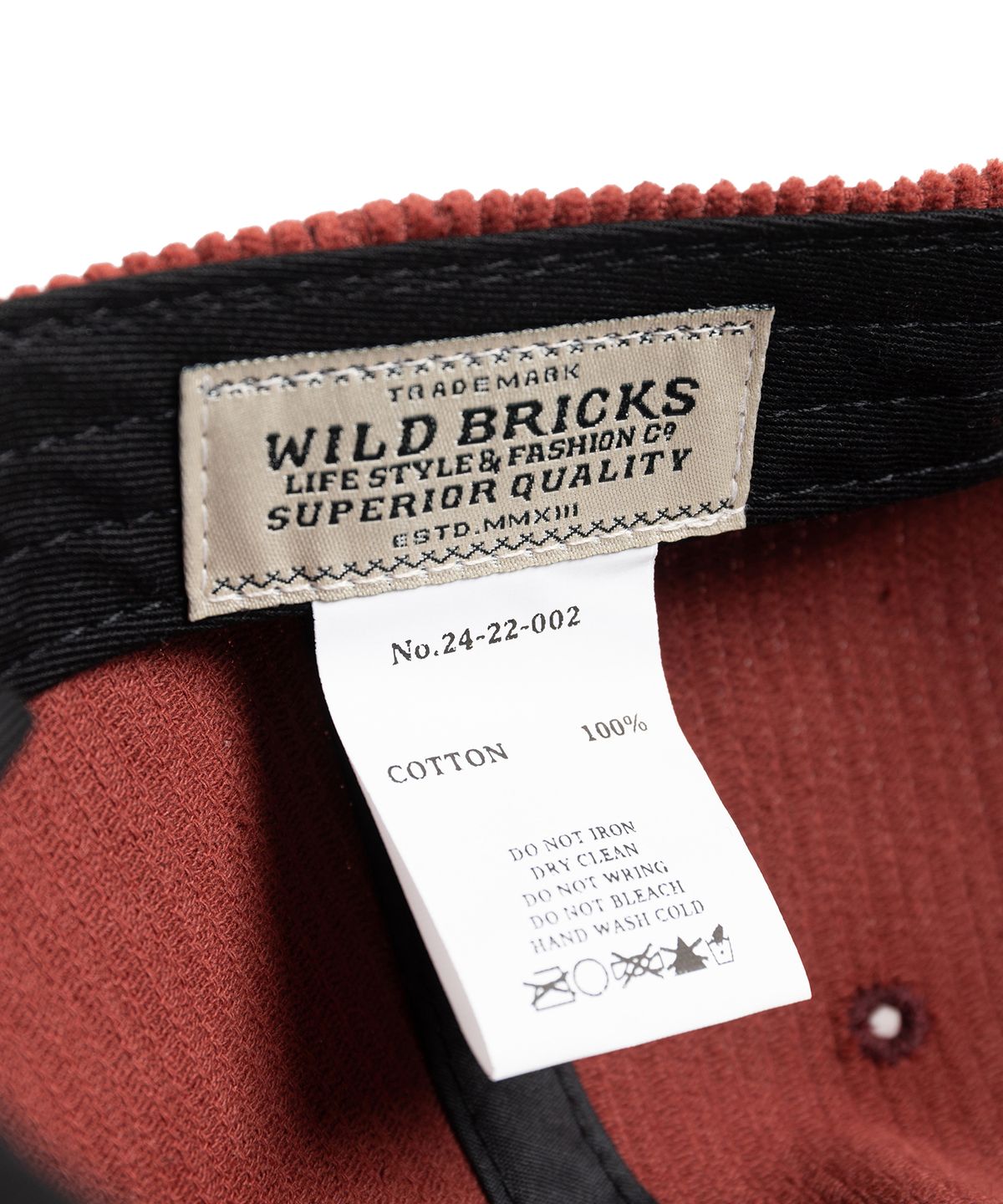와일드 브릭스(WILD BRICKS) CD BOOKSHOP CAMP CAP (crimson red)