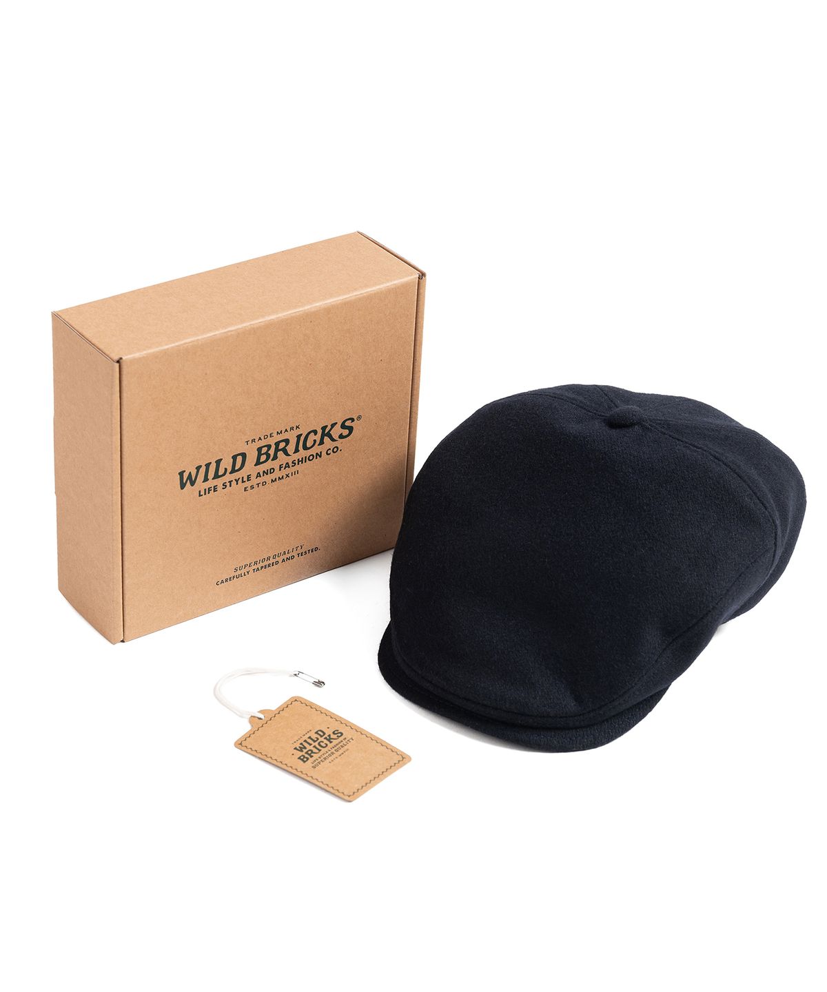 와일드 브릭스(WILD BRICKS) MELTON WOOL HUNTING CAP (navy)