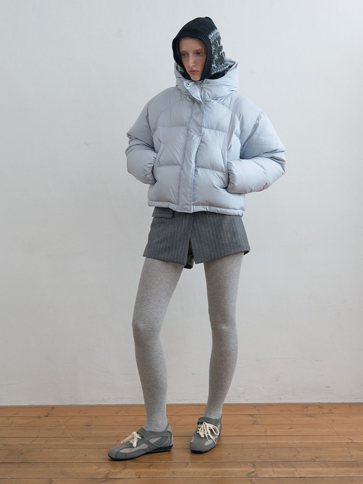 기준(KIJUN) Nordic Knit Balaclava Black