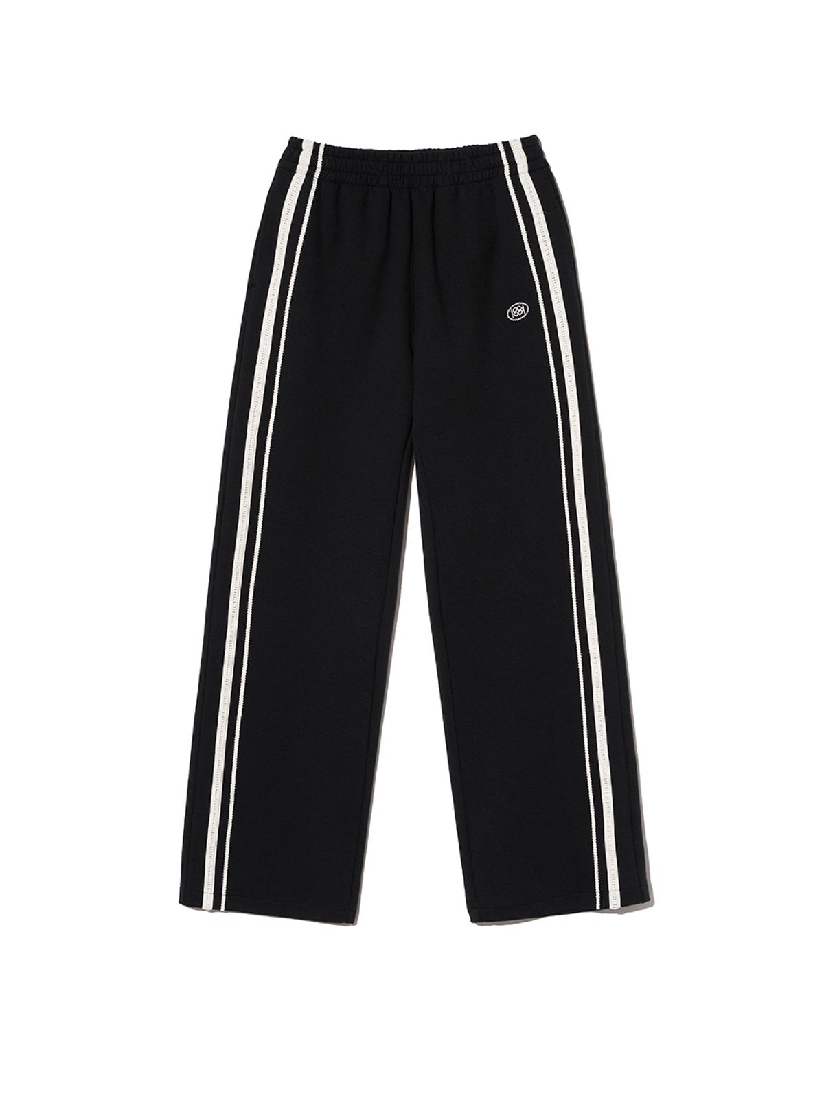 기준(KIJUN) Double Line Track Pants Black