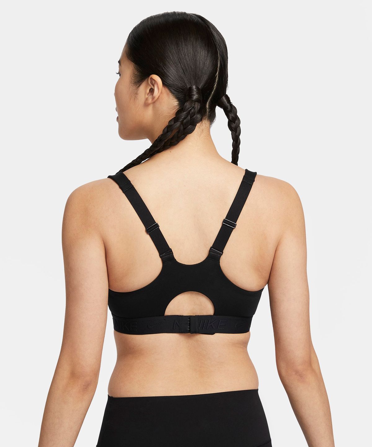 나이키(NIKE) 인디 하이 서포트 패드 어저스터블 스포츠 브라 W - 블랙:블랙:블랙 / FD1069-010