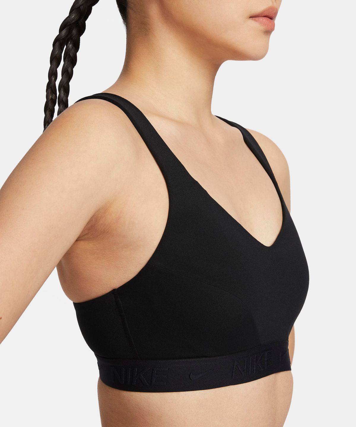 나이키(NIKE) 인디 하이 서포트 패드 어저스터블 스포츠 브라 W - 블랙:블랙:블랙 / FD1069-010