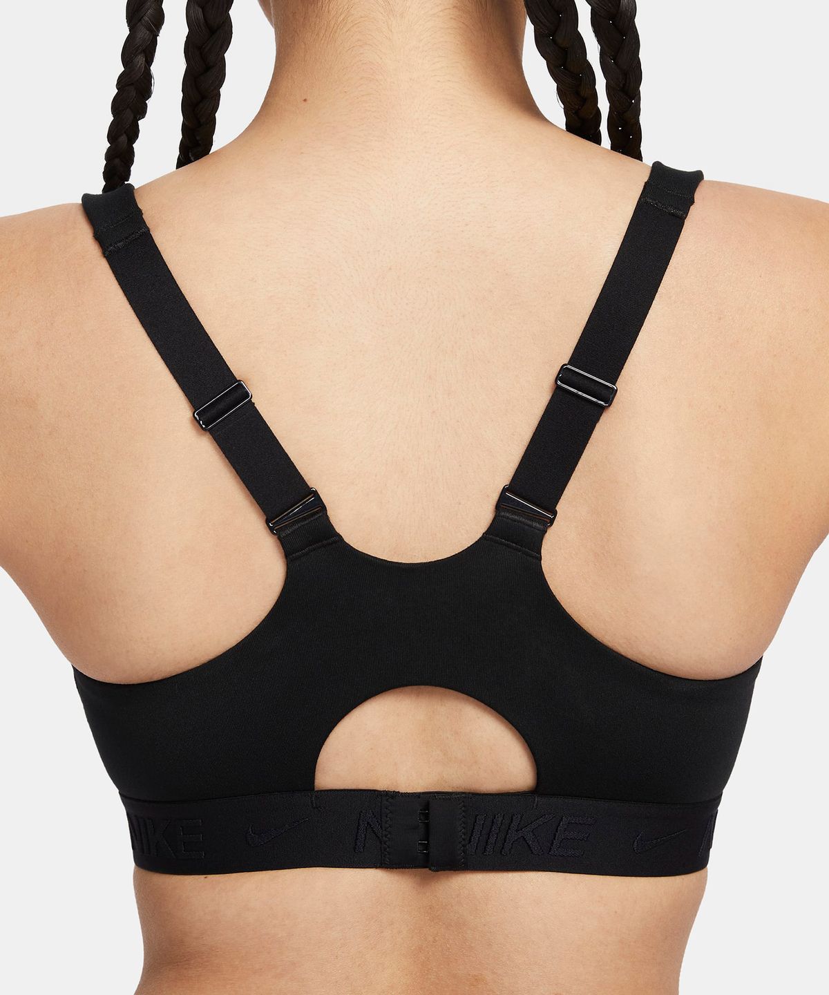 나이키(NIKE) 인디 하이 서포트 패드 어저스터블 스포츠 브라 W - 블랙:블랙:블랙 / FD1069-010