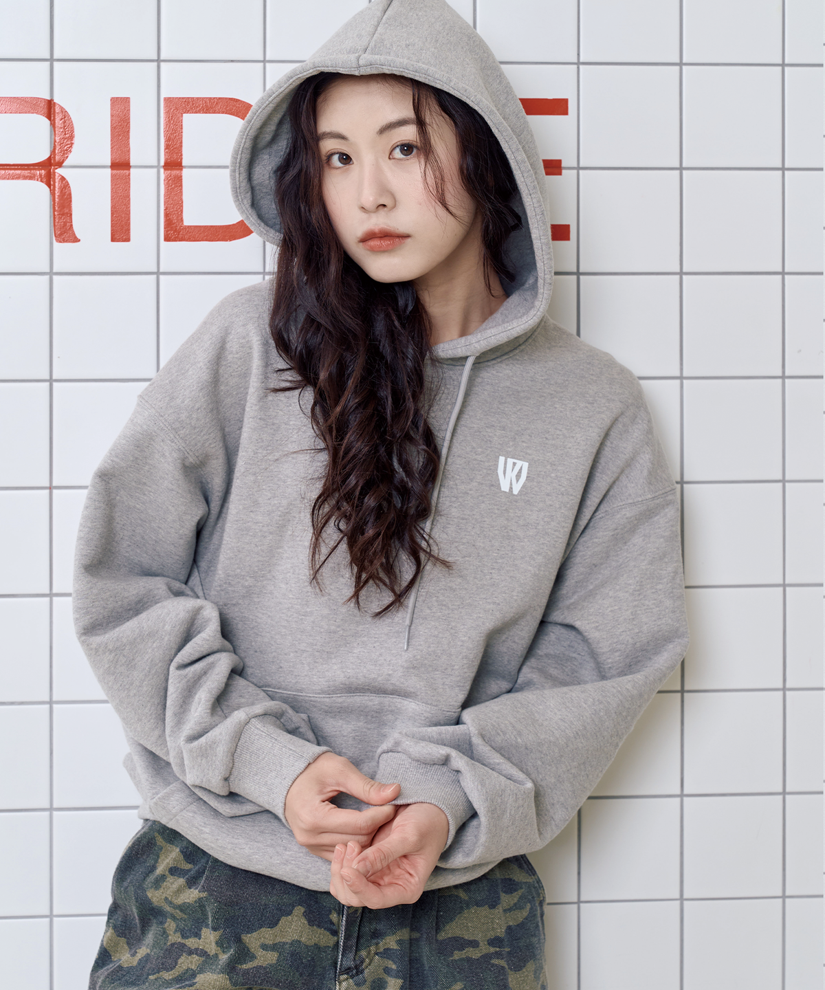 와일드락(WILDROCK) 파이어워크 와일드 樂 후드티셔츠_다크그레이