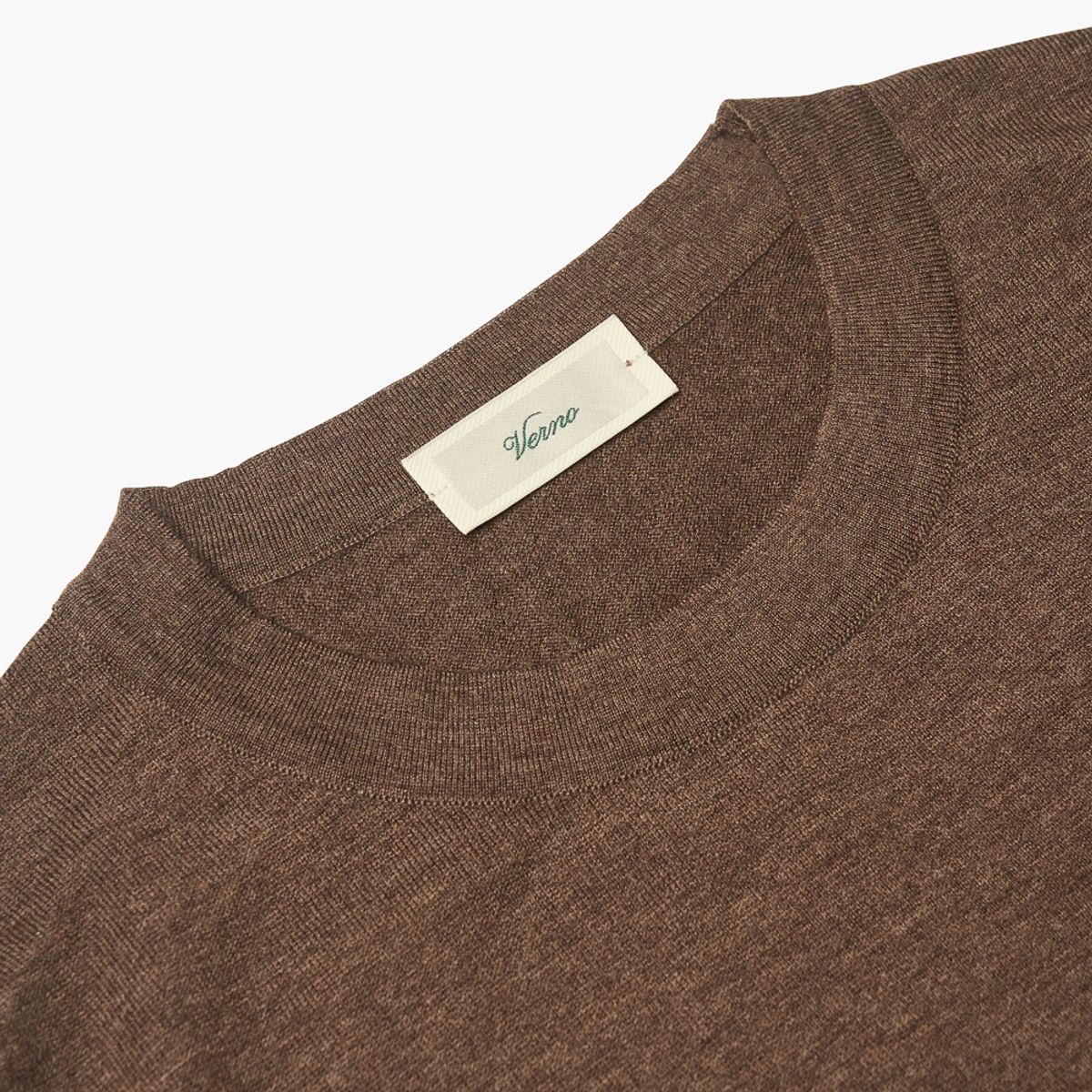 베르노(VERNO) 24FW Round-neck Knit Brown