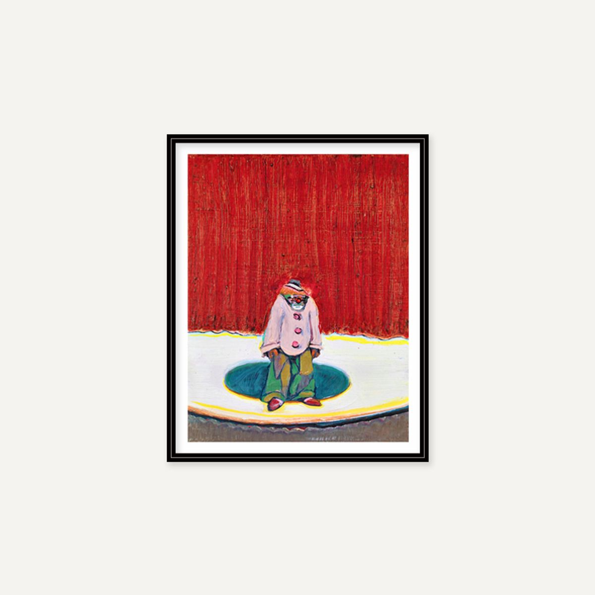그릿시즌(GREET SEASON) 웨인 티보 Clown with Red Hair, 2015 (액자 포함)