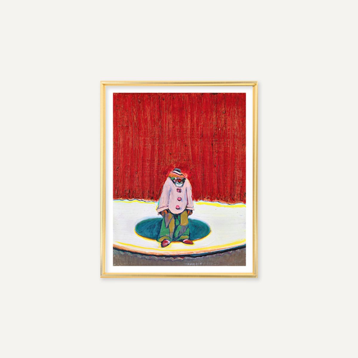 그릿시즌(GREET SEASON) 웨인 티보 Clown with Red Hair, 2015 (액자 포함)