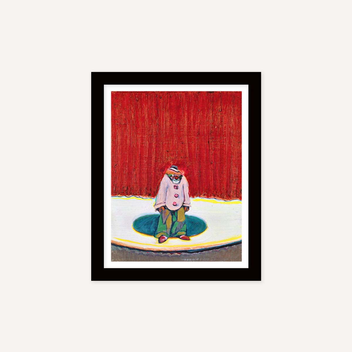그릿시즌(GREET SEASON) 웨인 티보 Clown with Red Hair, 2015 (액자 포함)