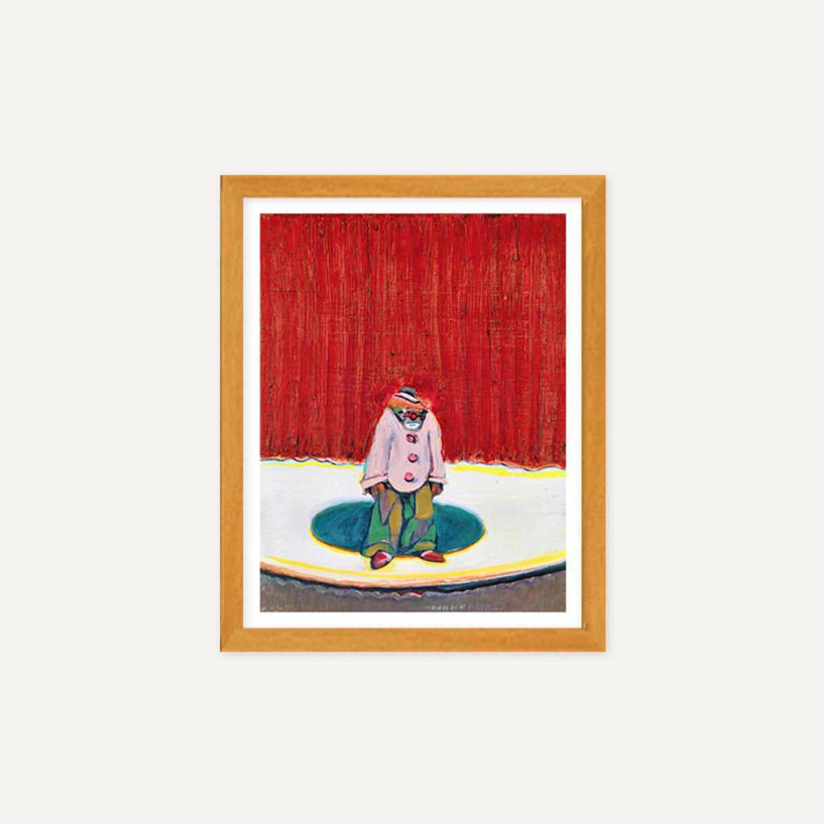 그릿시즌(GREET SEASON) 웨인 티보 Clown with Red Hair, 2015 (액자 포함)