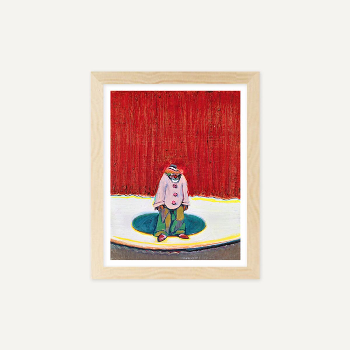 그릿시즌(GREET SEASON) 웨인 티보 Clown with Red Hair, 2015 (액자 포함)