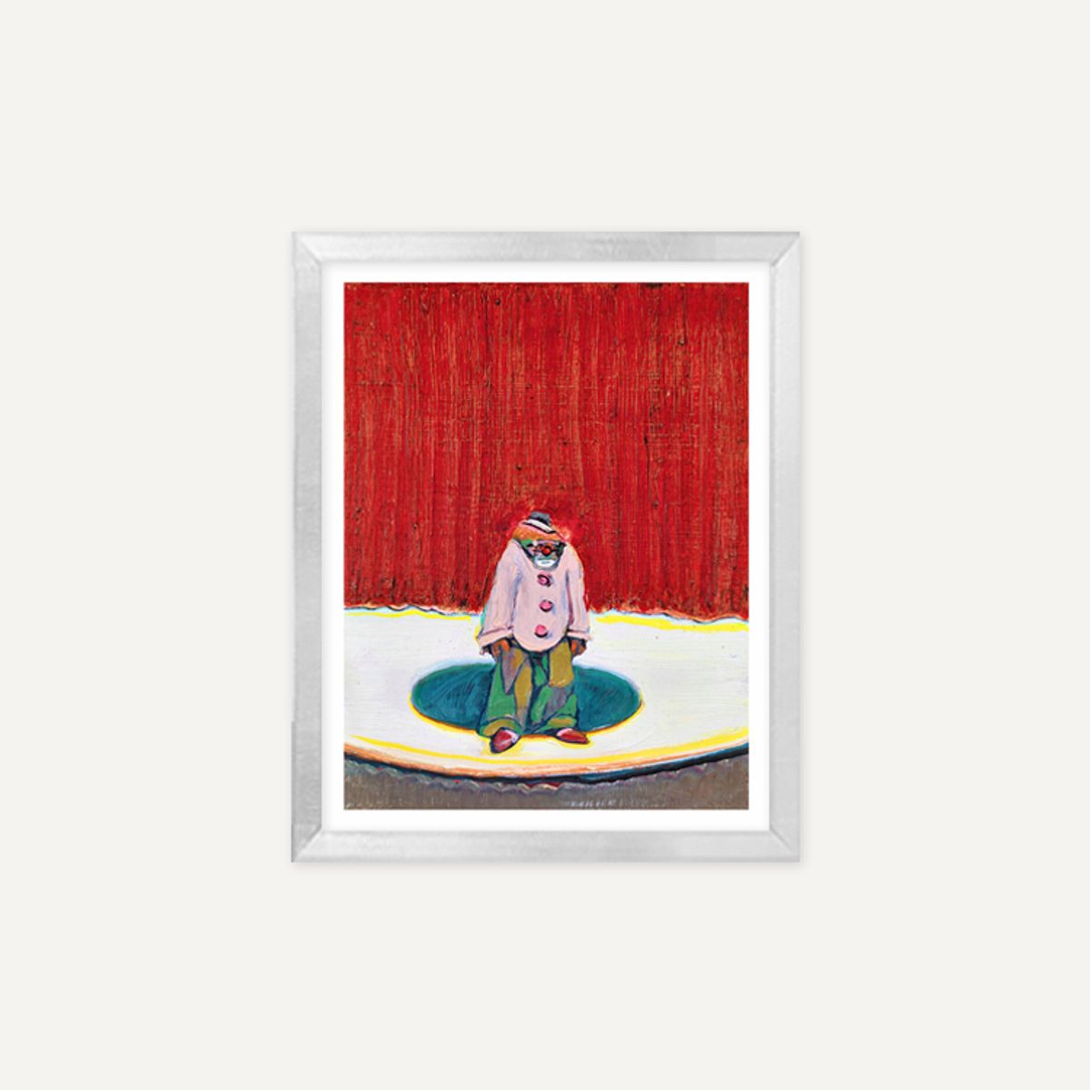 그릿시즌(GREET SEASON) 웨인 티보 Clown with Red Hair, 2015 (액자 포함)