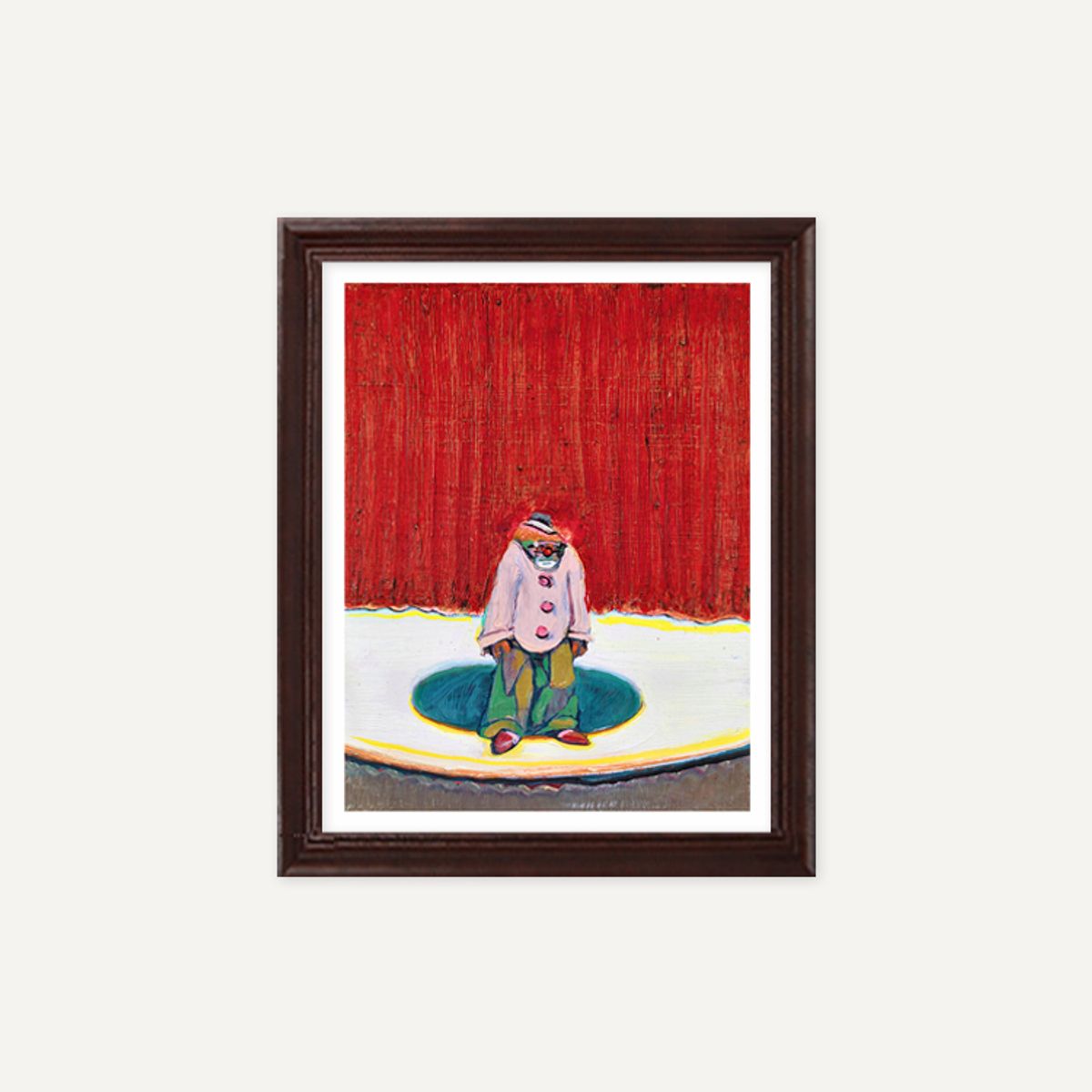 그릿시즌(GREET SEASON) 웨인 티보 Clown with Red Hair, 2015 (액자 포함)