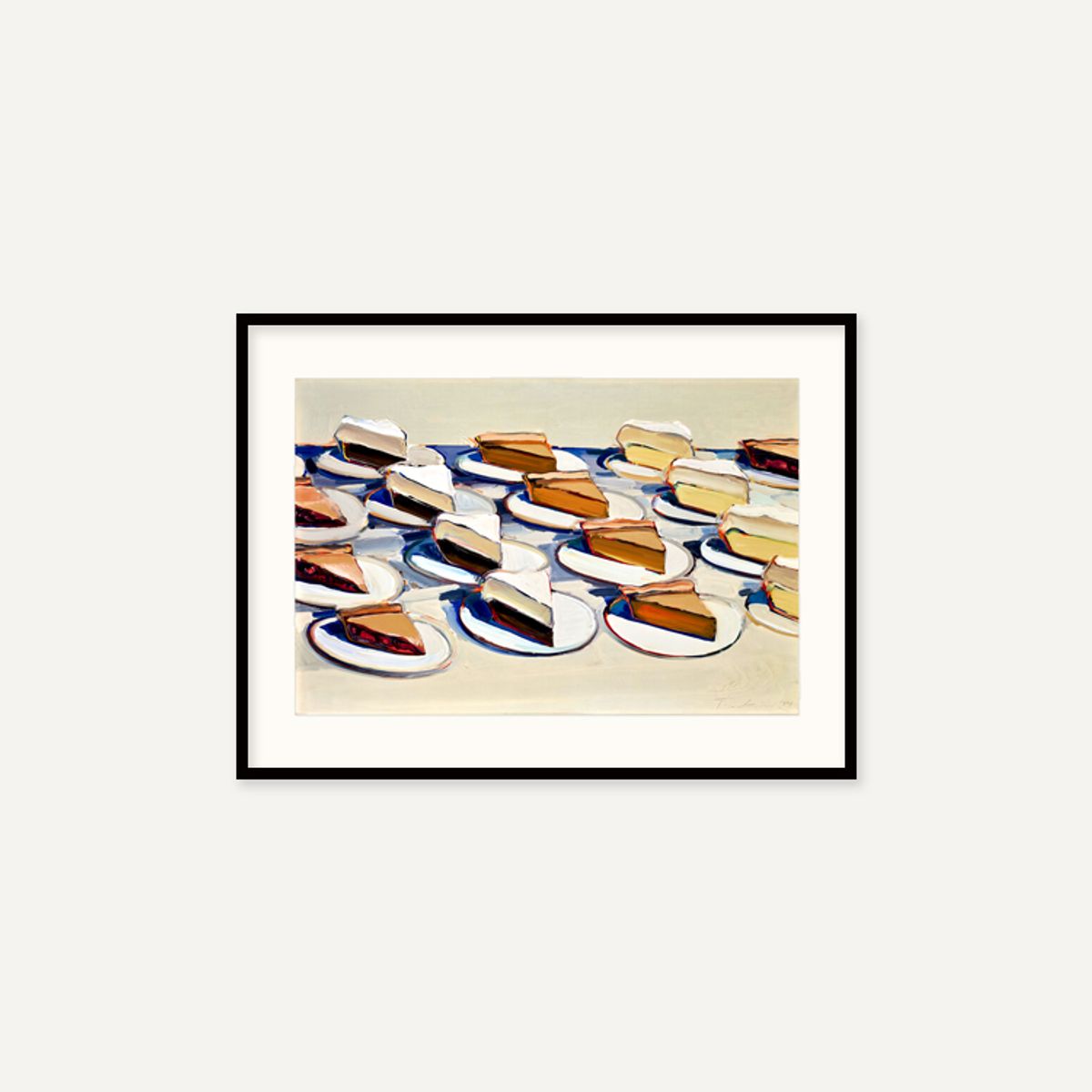 그릿시즌(GREET SEASON) 웨인 티보 Pies, Pies, Pies, 1961 (액자 포함)