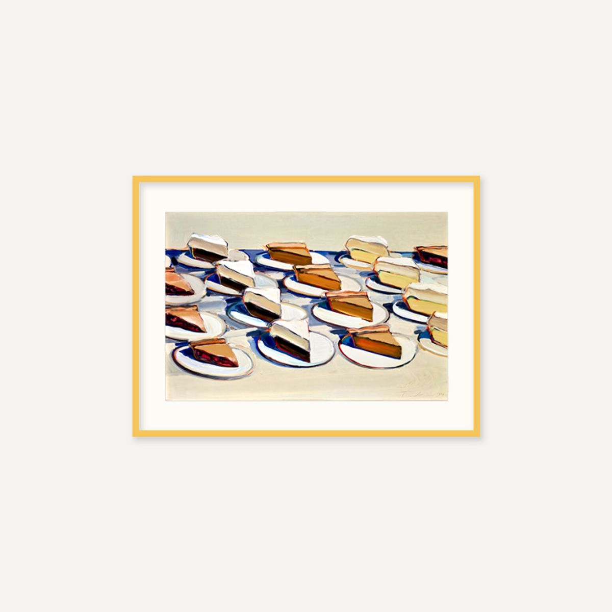 그릿시즌(GREET SEASON) 웨인 티보 Pies, Pies, Pies, 1961 (액자 포함)