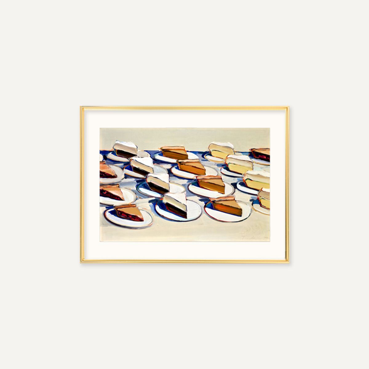그릿시즌(GREET SEASON) 웨인 티보 Pies, Pies, Pies, 1961 (액자 포함)