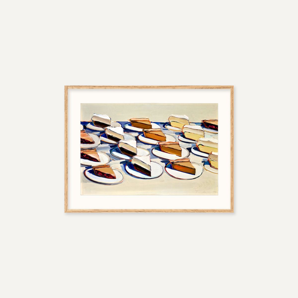 그릿시즌(GREET SEASON) 웨인 티보 Pies, Pies, Pies, 1961 (액자 포함)