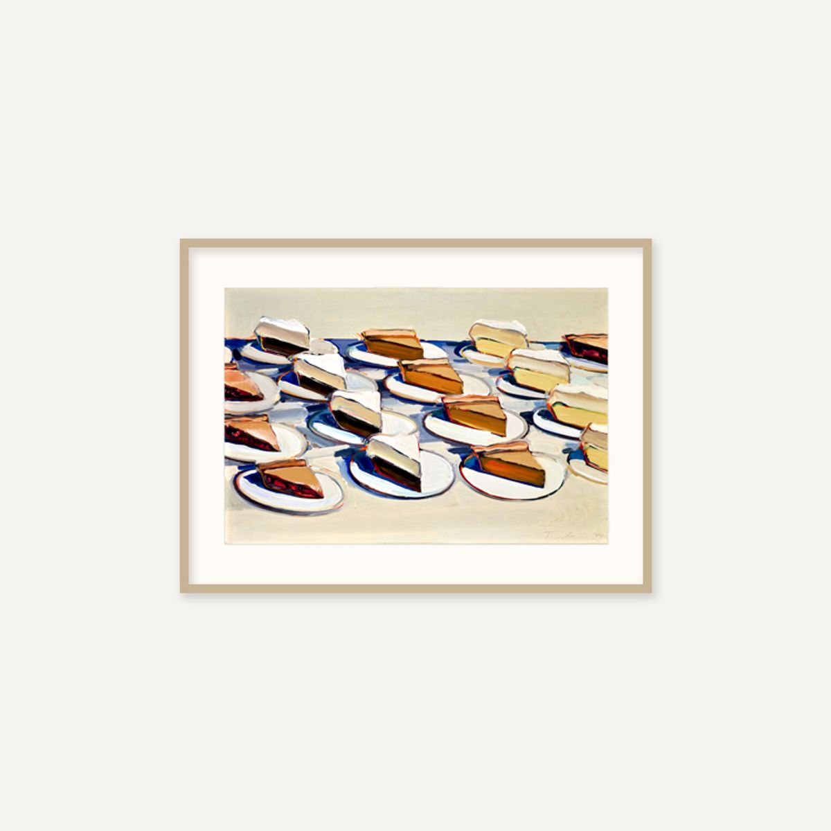 그릿시즌(GREET SEASON) 웨인 티보 Pies, Pies, Pies, 1961 (액자 포함)