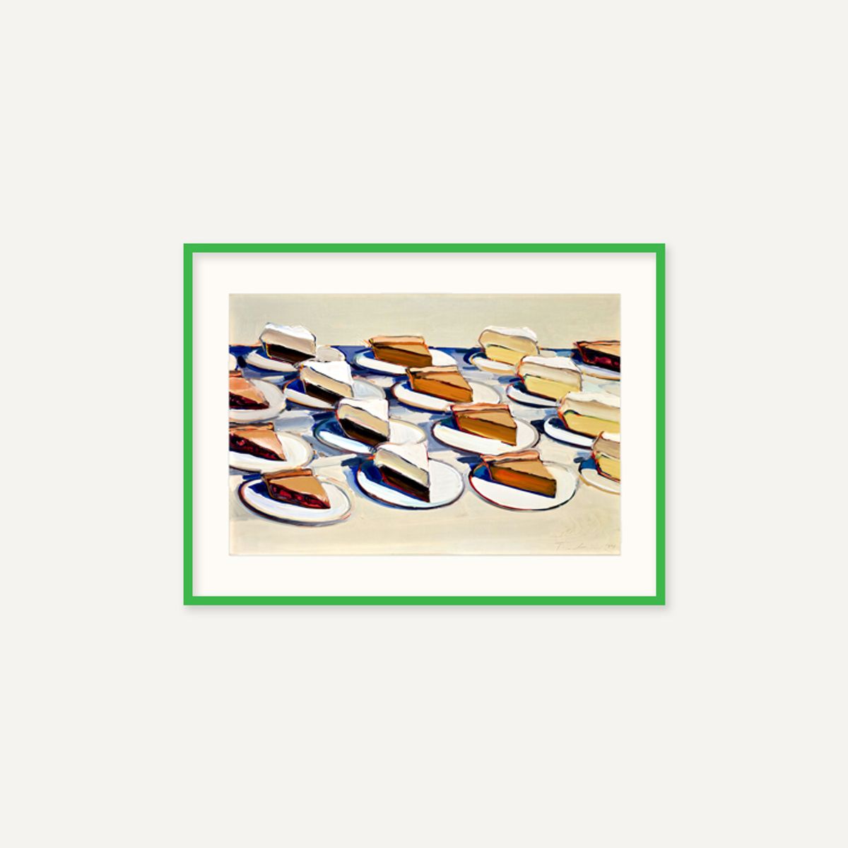 그릿시즌(GREET SEASON) 웨인 티보 Pies, Pies, Pies, 1961 (액자 포함)
