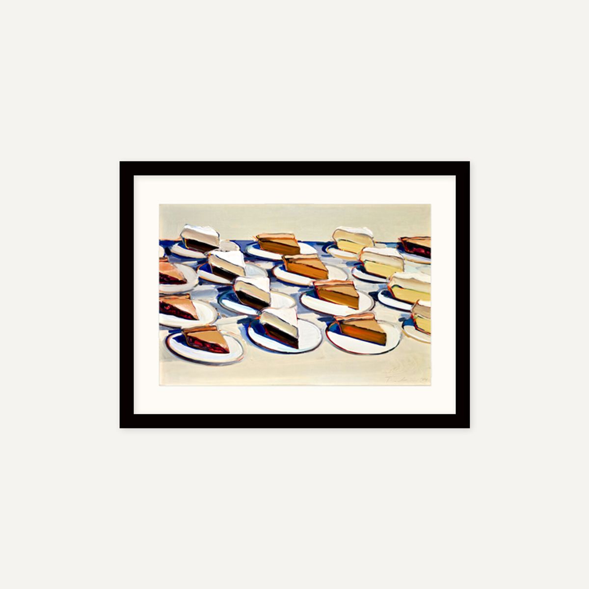 그릿시즌(GREET SEASON) 웨인 티보 Pies, Pies, Pies, 1961 (액자 포함)