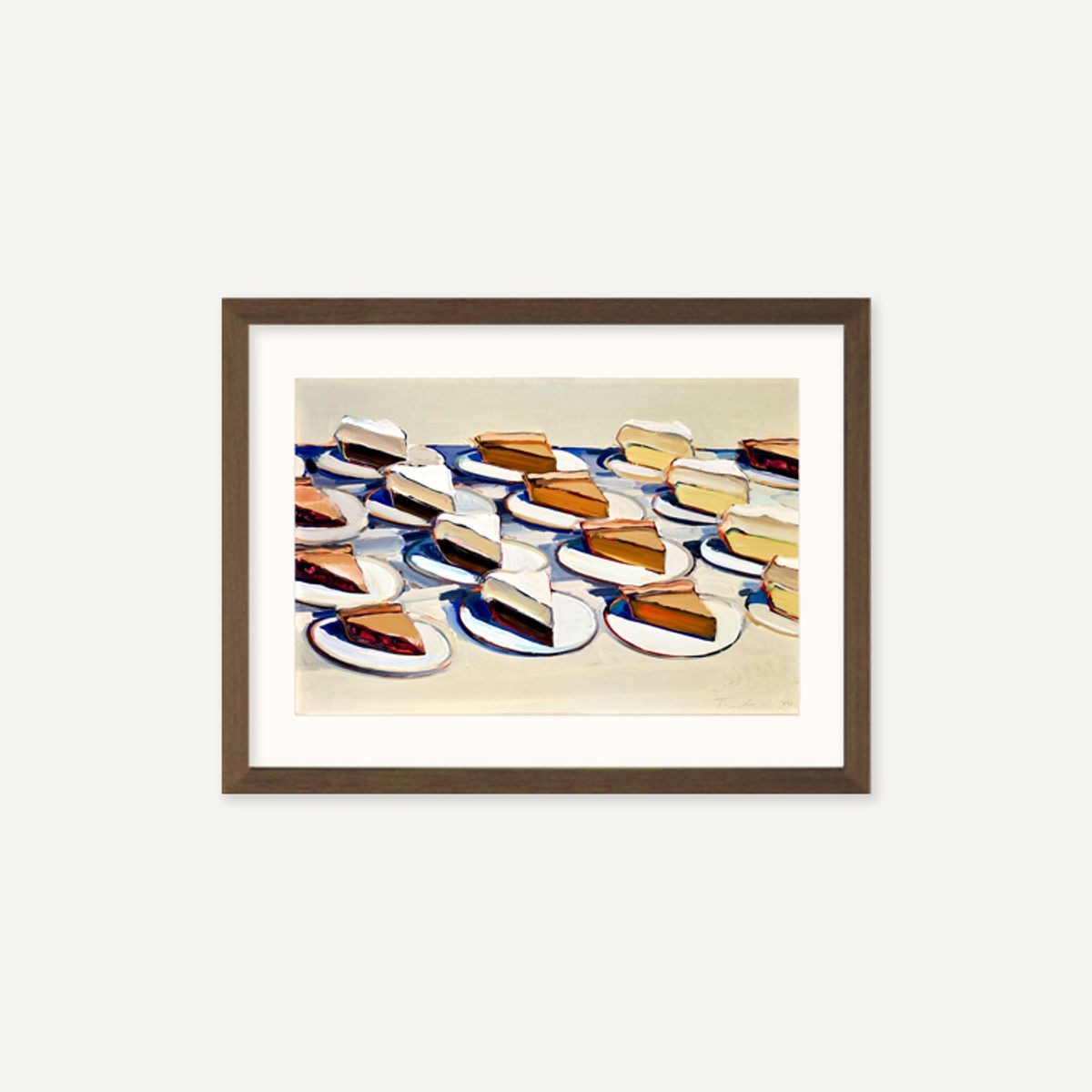 그릿시즌(GREET SEASON) 웨인 티보 Pies, Pies, Pies, 1961 (액자 포함)