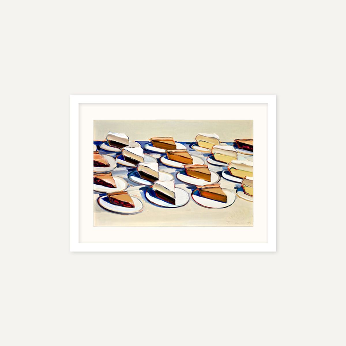 그릿시즌(GREET SEASON) 웨인 티보 Pies, Pies, Pies, 1961 (액자 포함)