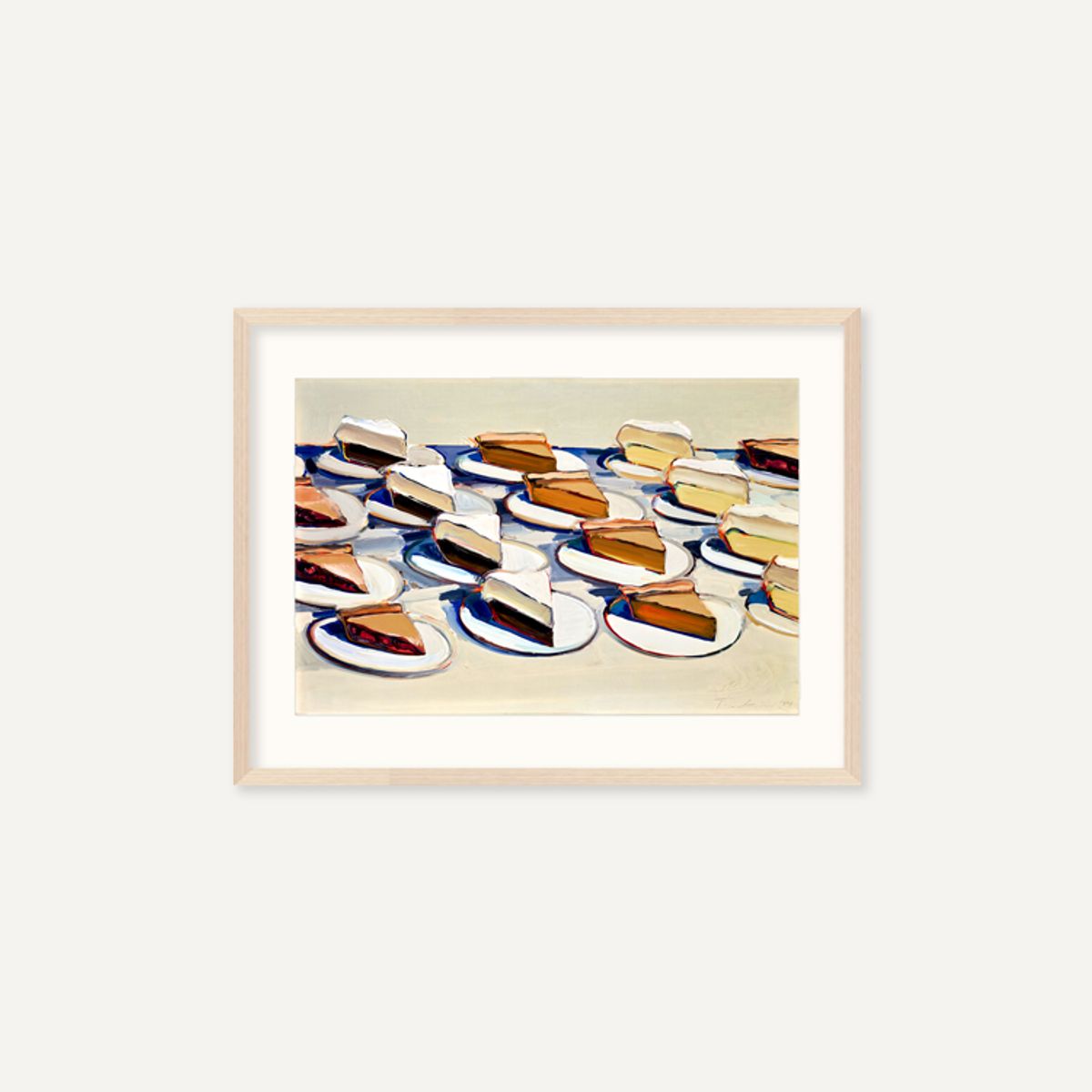 그릿시즌(GREET SEASON) 웨인 티보 Pies, Pies, Pies, 1961 (액자 포함)