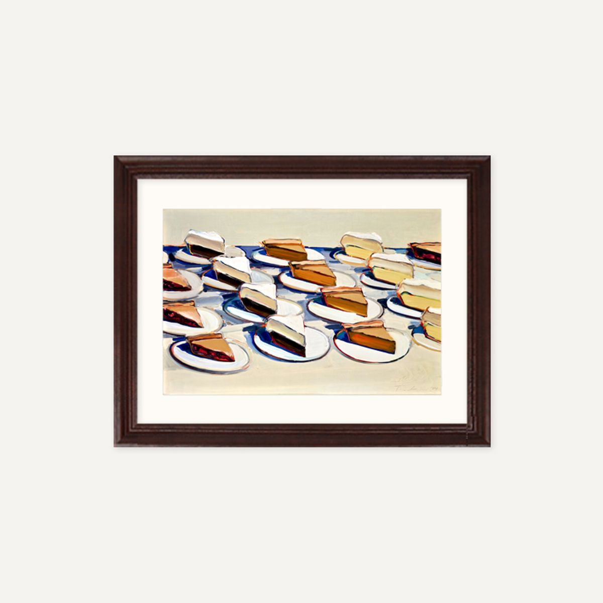 그릿시즌(GREET SEASON) 웨인 티보 Pies, Pies, Pies, 1961 (액자 포함)