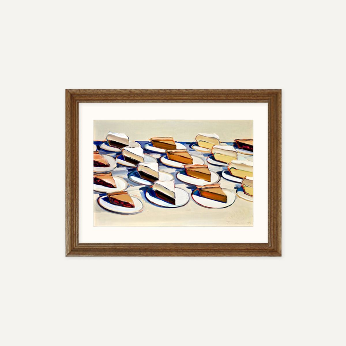 그릿시즌(GREET SEASON) 웨인 티보 Pies, Pies, Pies, 1961 (액자 포함)