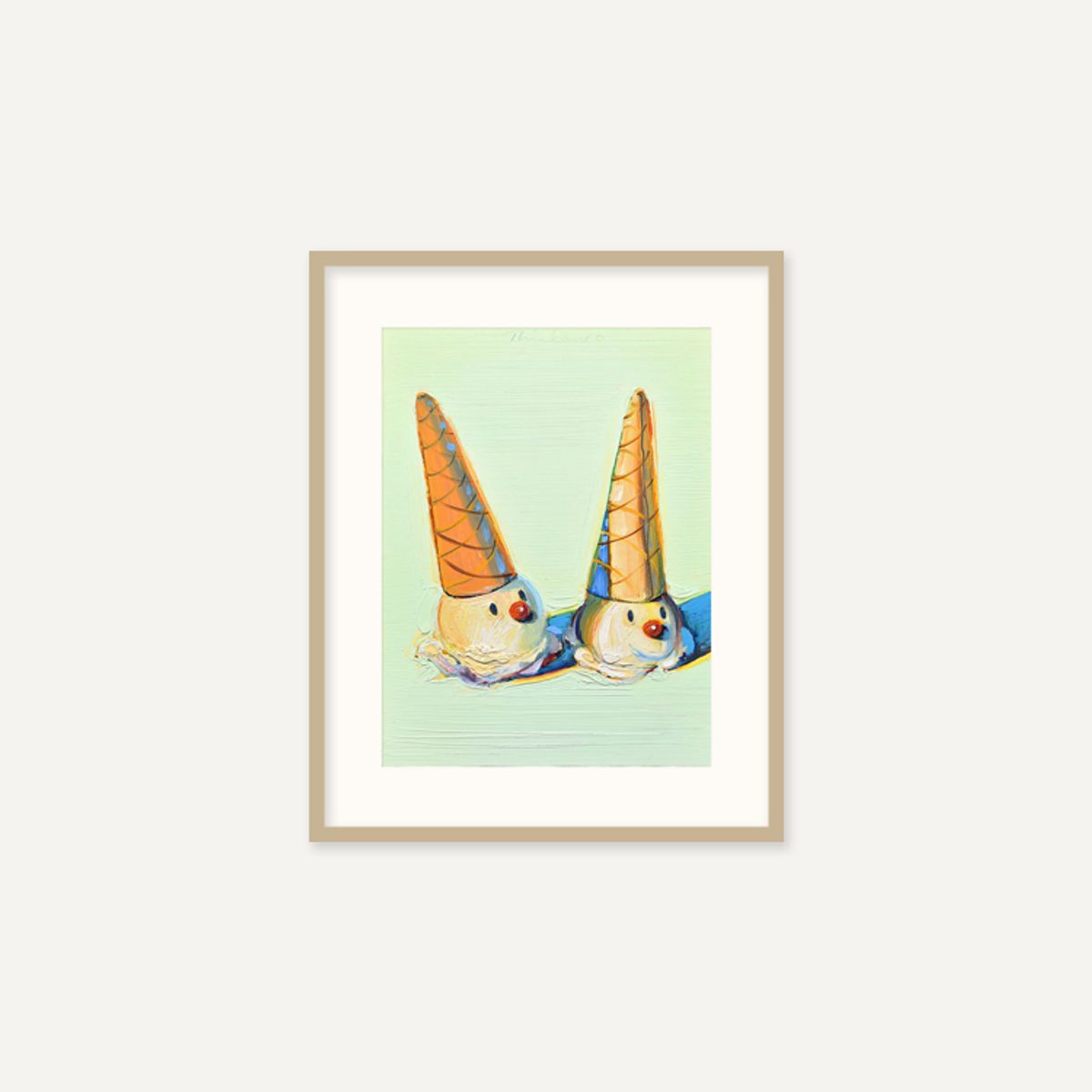 그릿시즌(GREET SEASON) 웨인 티보 Jolly Cones, 2002 (액자 포함)