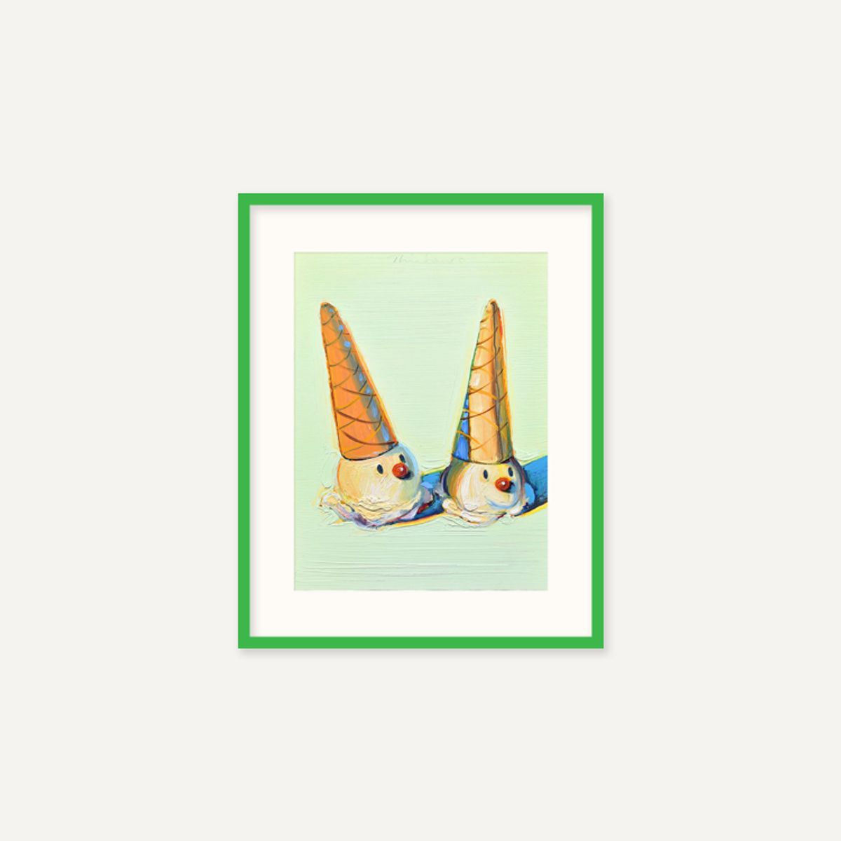 그릿시즌(GREET SEASON) 웨인 티보 Jolly Cones, 2002 (액자 포함)