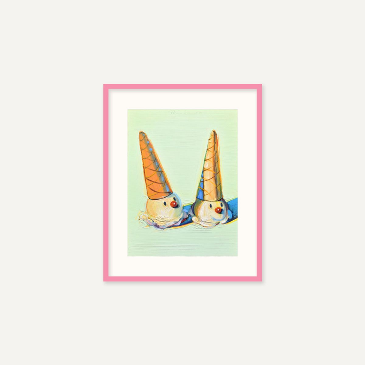 그릿시즌(GREET SEASON) 웨인 티보 Jolly Cones, 2002 (액자 포함)