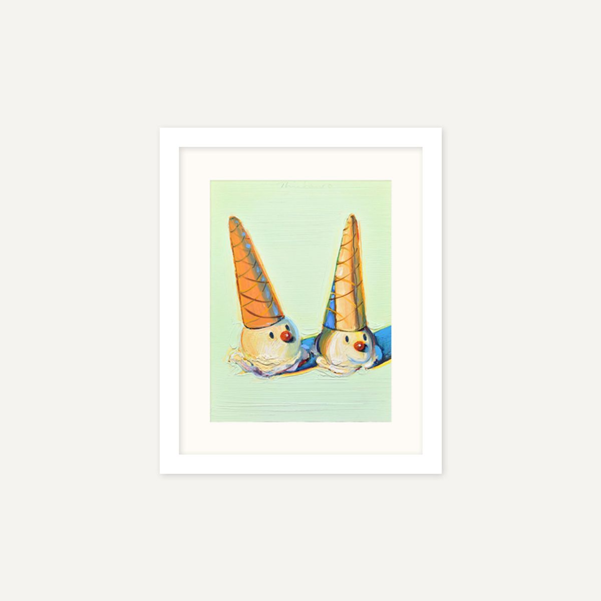 그릿시즌(GREET SEASON) 웨인 티보 Jolly Cones, 2002 (액자 포함)