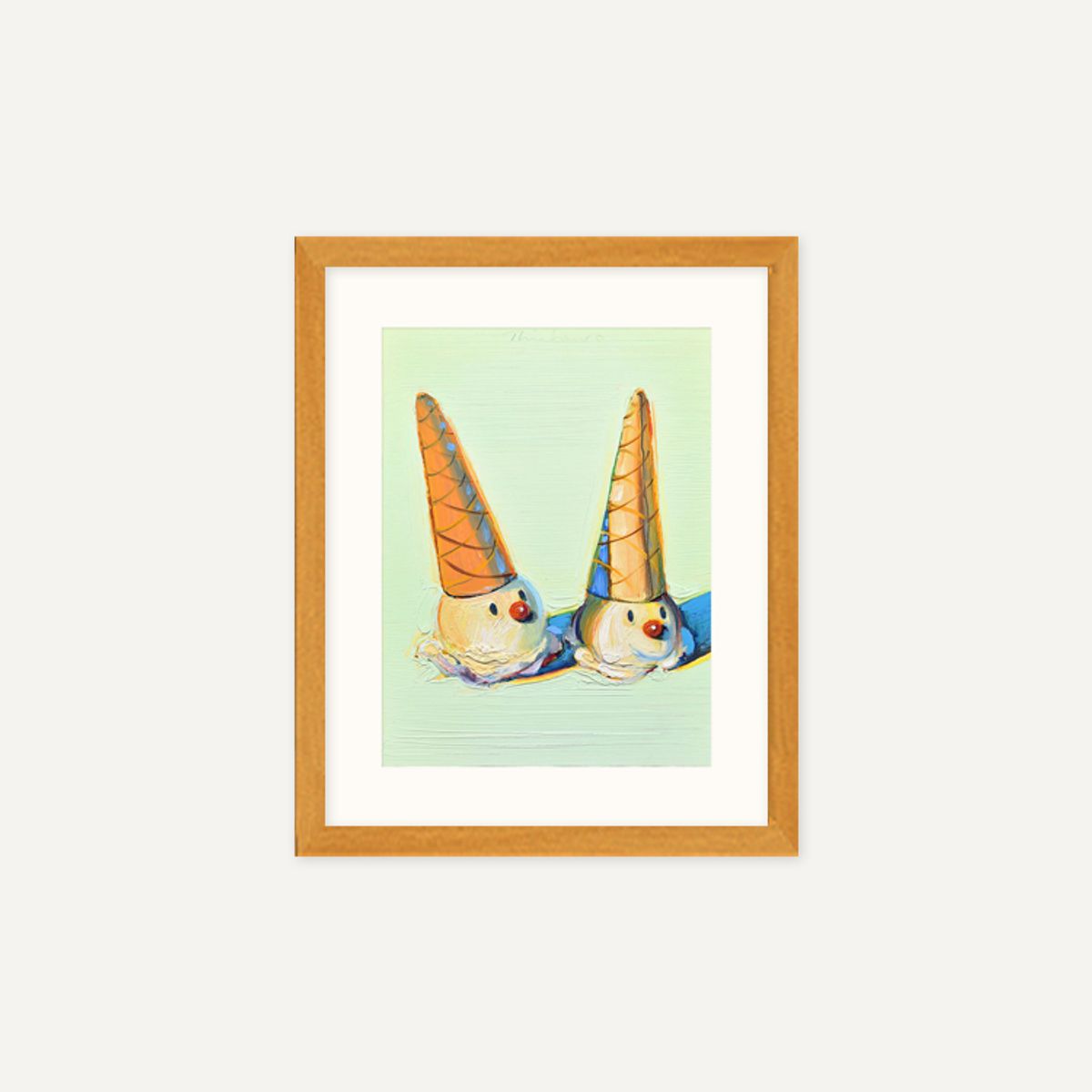 그릿시즌(GREET SEASON) 웨인 티보 Jolly Cones, 2002 (액자 포함)