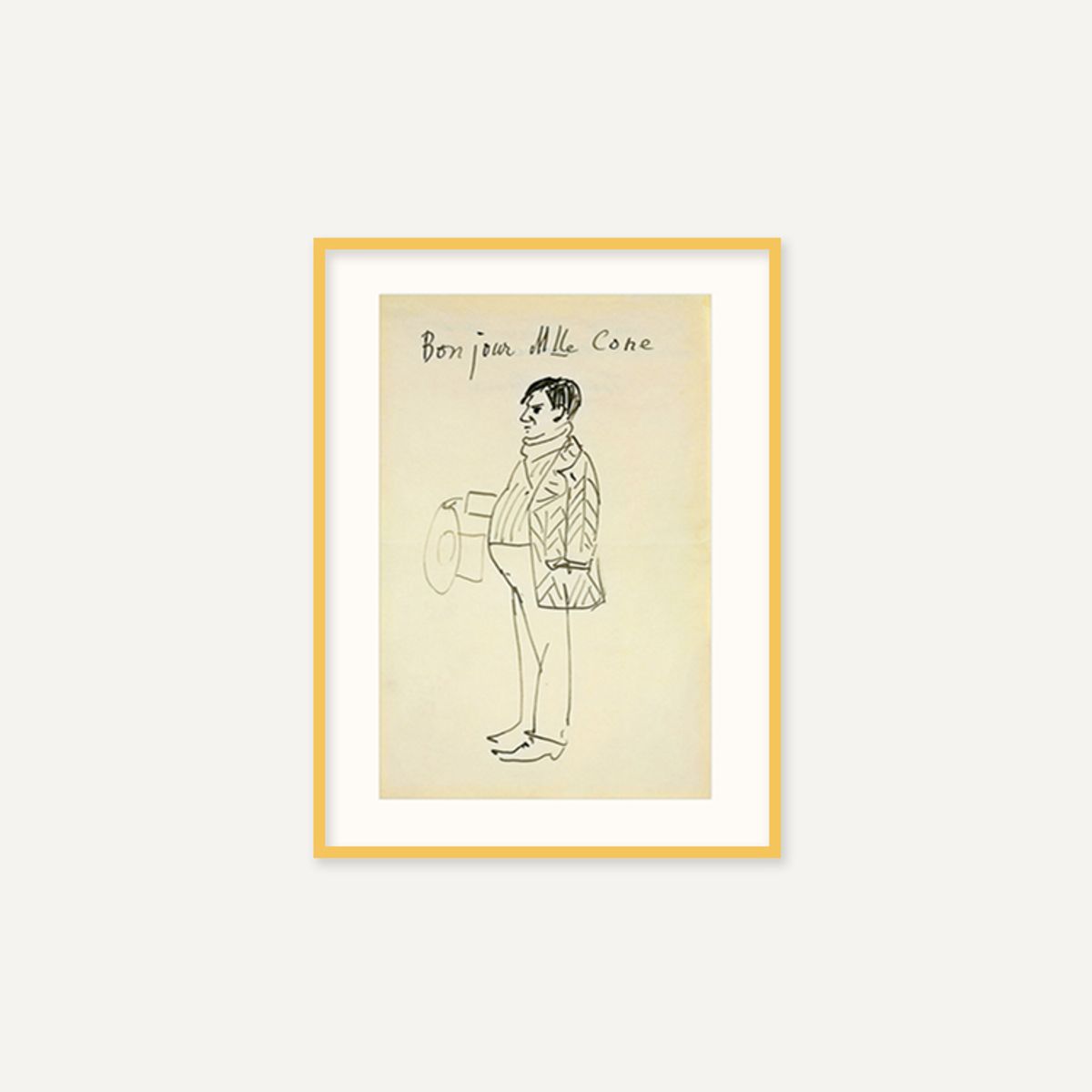 그릿시즌(GREET SEASON) 파블로 피카소 Self-Portrait (Bonjour Mlle Cone), 1907 (액자 포함)