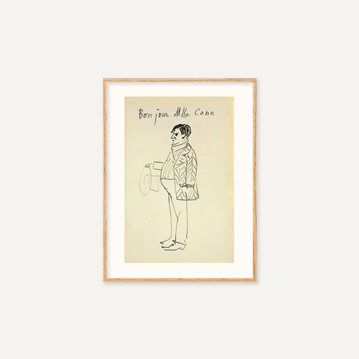 그릿시즌(GREET SEASON) 파블로 피카소 Self-Portrait (Bonjour Mlle Cone), 1907 (액자 포함)