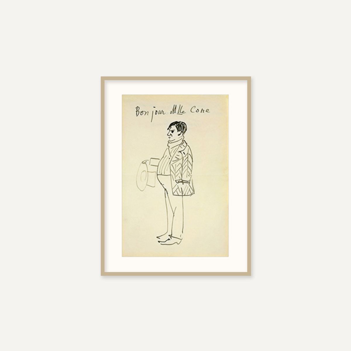 그릿시즌(GREET SEASON) 파블로 피카소 Self-Portrait (Bonjour Mlle Cone), 1907 (액자 포함)