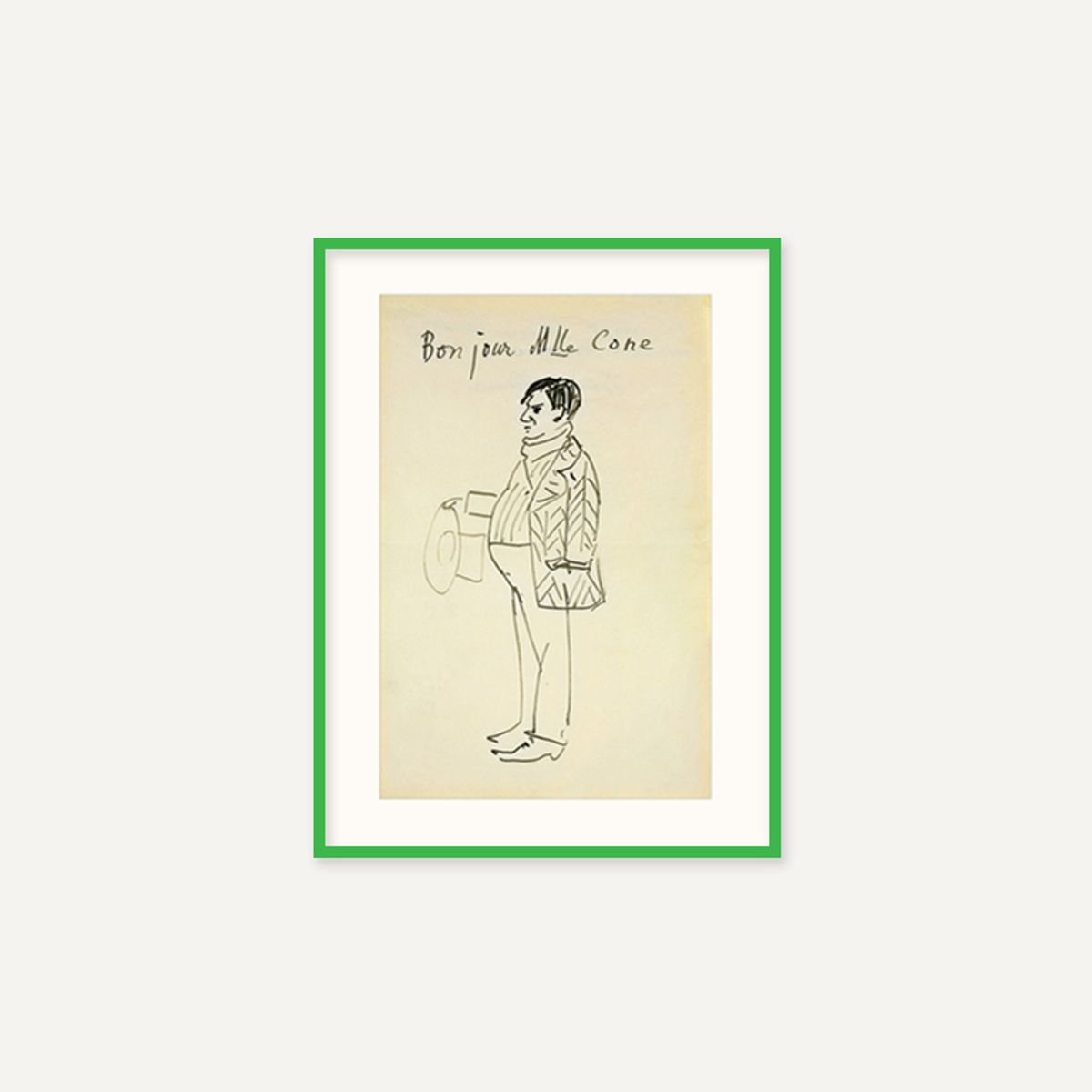 그릿시즌(GREET SEASON) 파블로 피카소 Self-Portrait (Bonjour Mlle Cone), 1907 (액자 포함)