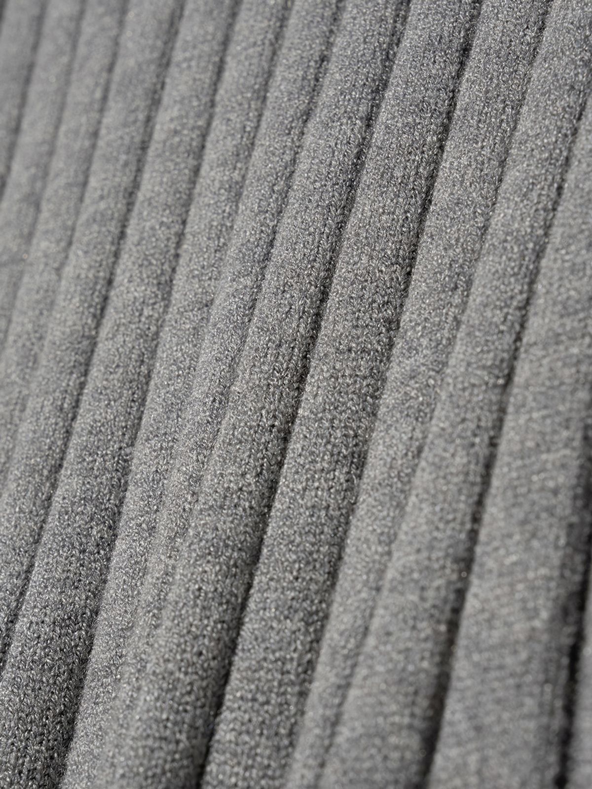 기준(KIJUN) Henry Neck Knit Top Melange Grey