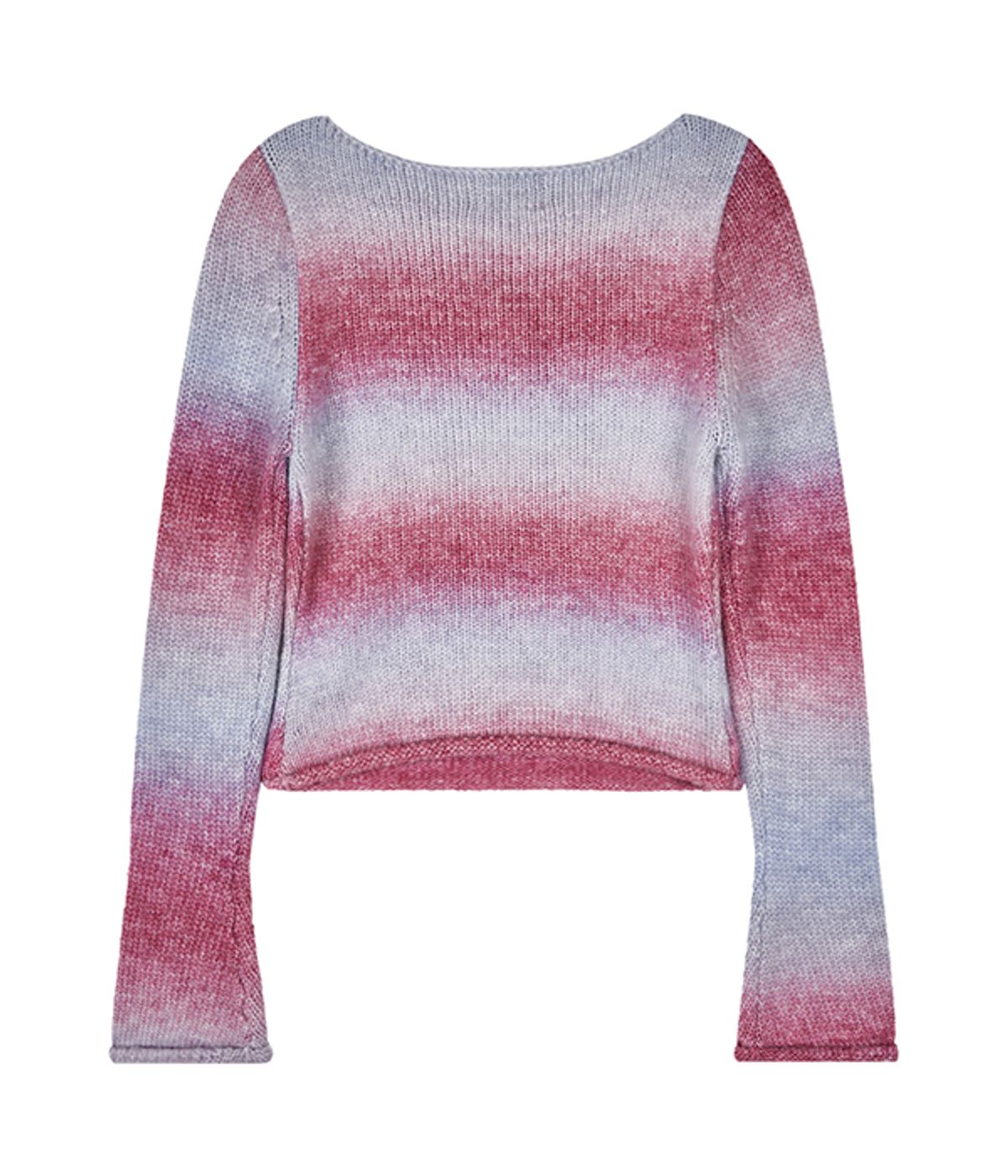 유쓰배쓰(YOUTHBATH) Color Gradation cropped knit_brown