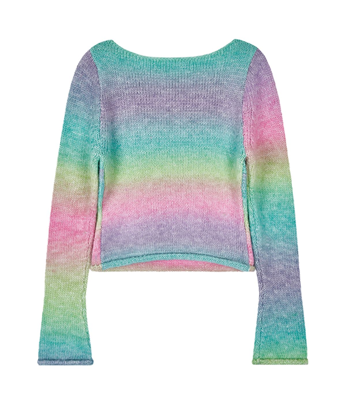 유쓰배쓰(YOUTHBATH) Color Gradation cropped knit_pink