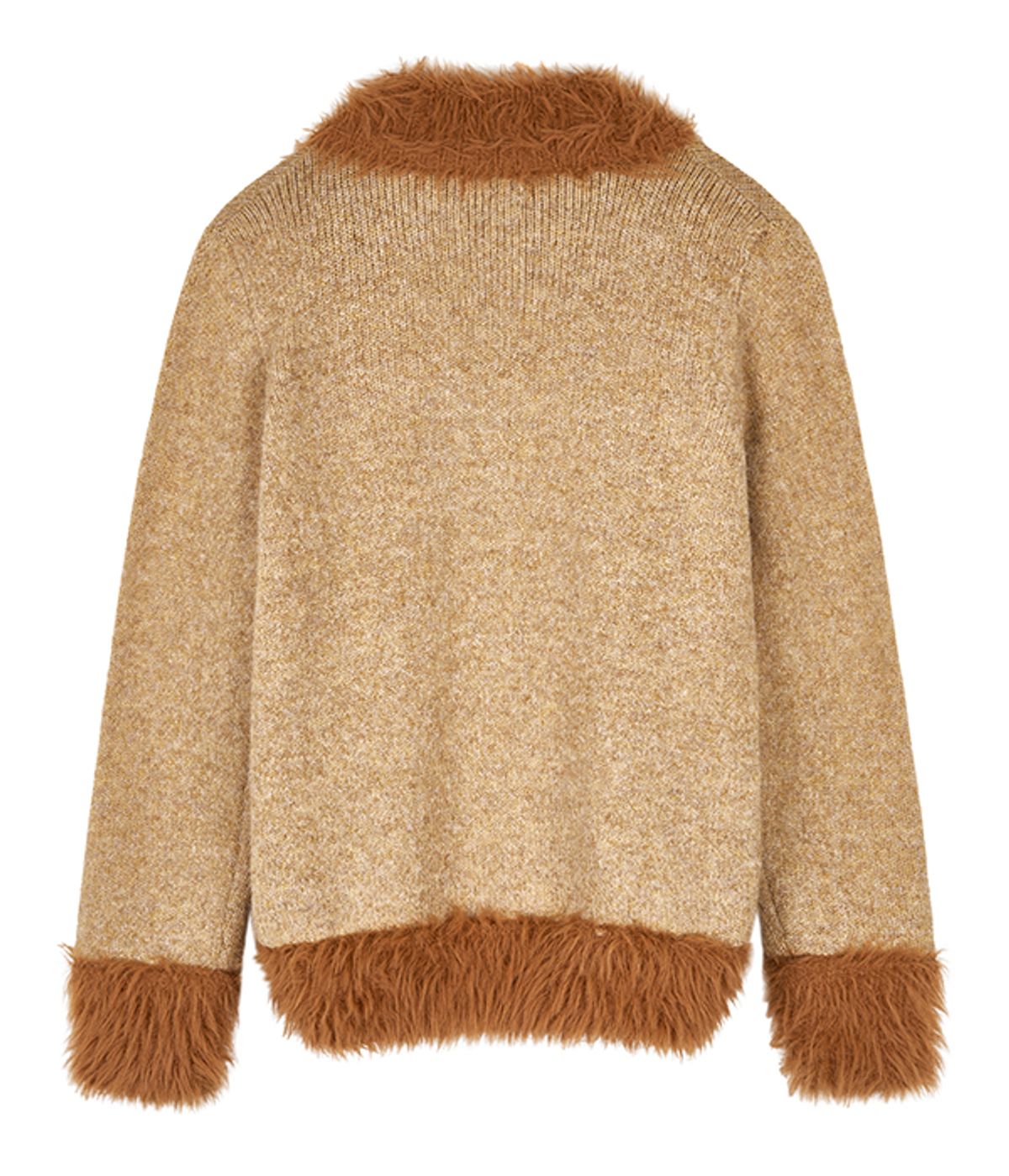 유쓰배쓰(YOUTHBATH) Fur collar cardigan_beige